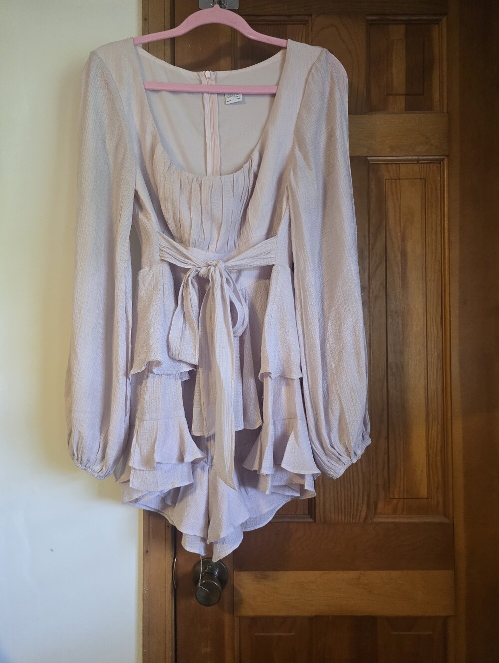 Selfie Leslie Women’s Light Lavender Ruffle Romper